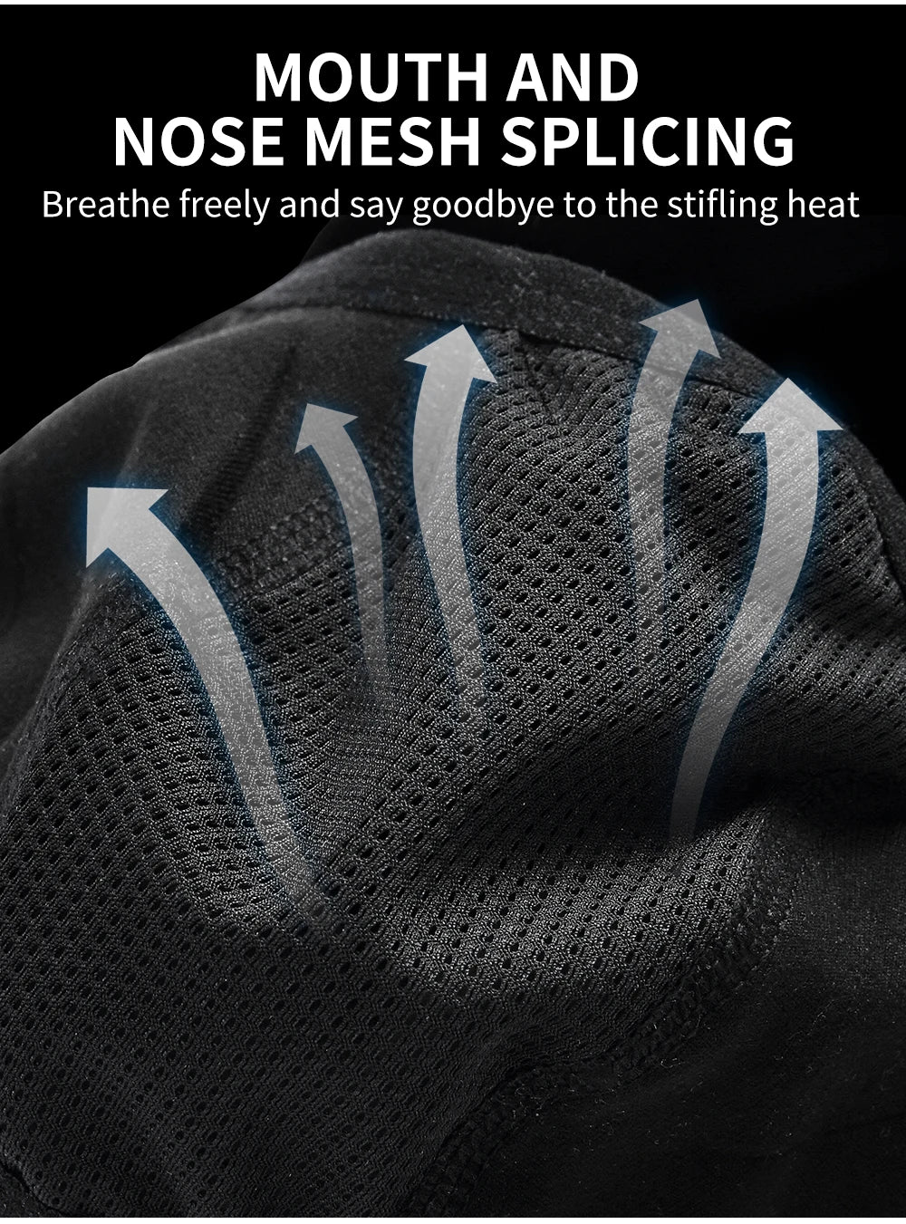 WOSAWE Sports Helmet Liner Ice Silk Hat Breathable Windproof Sports Balaclava Summer Headwear Motorcross Face Mask Cycling Cap