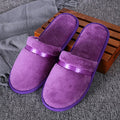 Women Plush Home slippers Spring Warm Fuzzy Slipper Indoor Closed Toe Shoes Household Non Slip Slippers Bedroom Slience slides