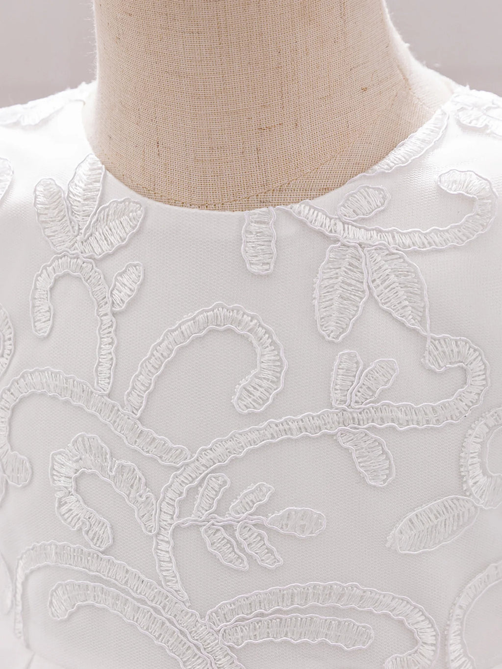 Vintage Baby Girl 1st Birthday Princess Dress Baby Embroidery Floral Bow Gown Flower Kids Wedding Dress Formal Baptism Gala Gown