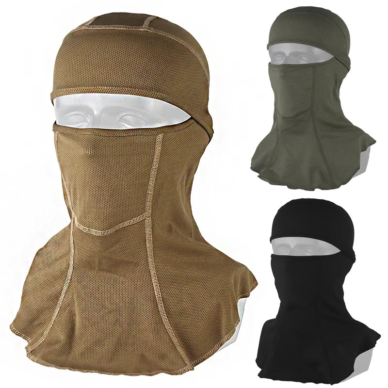 Medieval Style Full Face Mask Knight Headgear Motocross Riding Scarf Airsoft Head Cover Elastic Sunscreen Outdoor Sports Scarfs