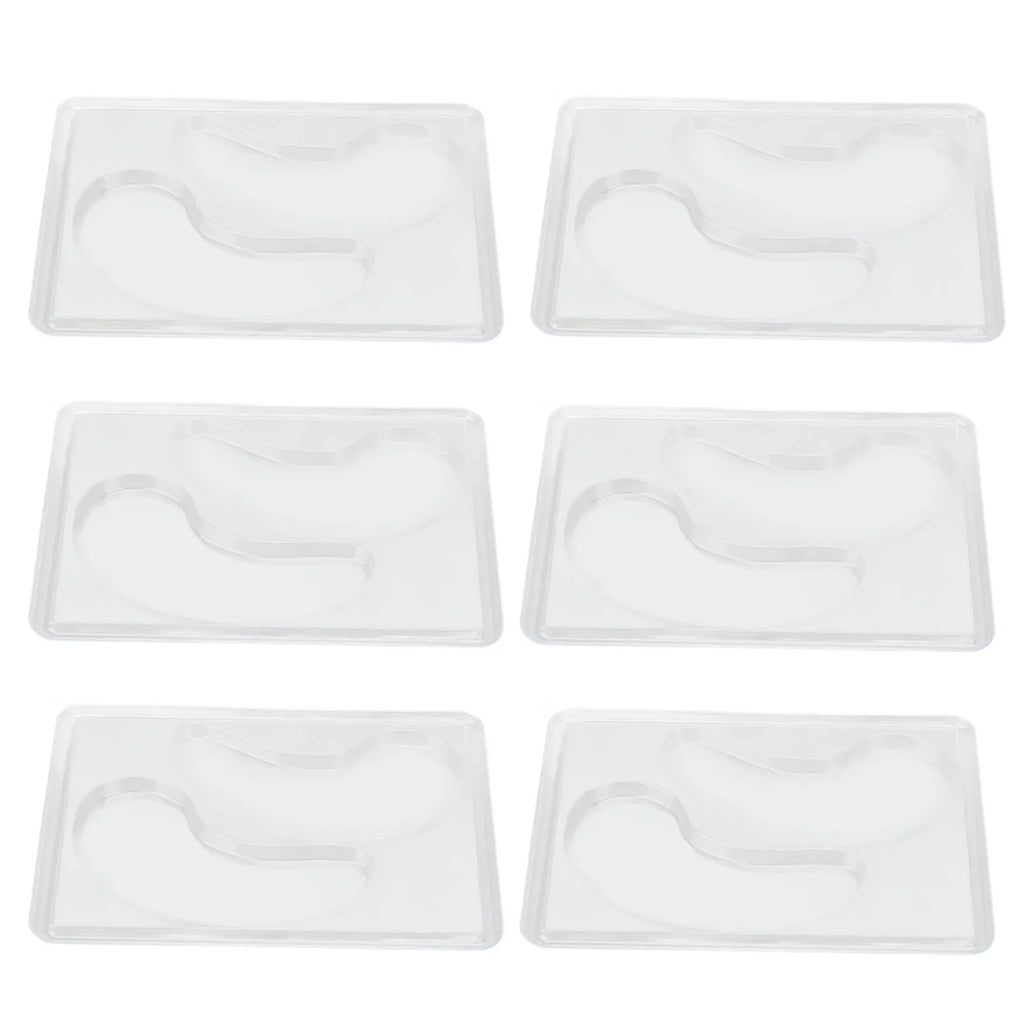 12Pcs Under Eye Patches Molds DIY Healthy Natural Reusable Transparent Eye Mask Patch Tray Plate Face Mask Patch Molds