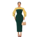 Fashion Women Long Sleeve Turn-down Collar Shirt Maxi Dress 2025 African OL Work Night Club Party Street Long Dresses