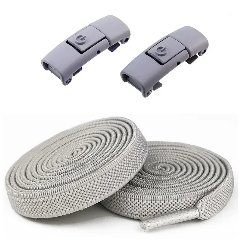 8MM No Tie Shoe Laces Press Lock Shoelaces Without Ties Elastic Laces Sneaker No Tie Shoelaces for Shoe Accessories Lacci Scarpe