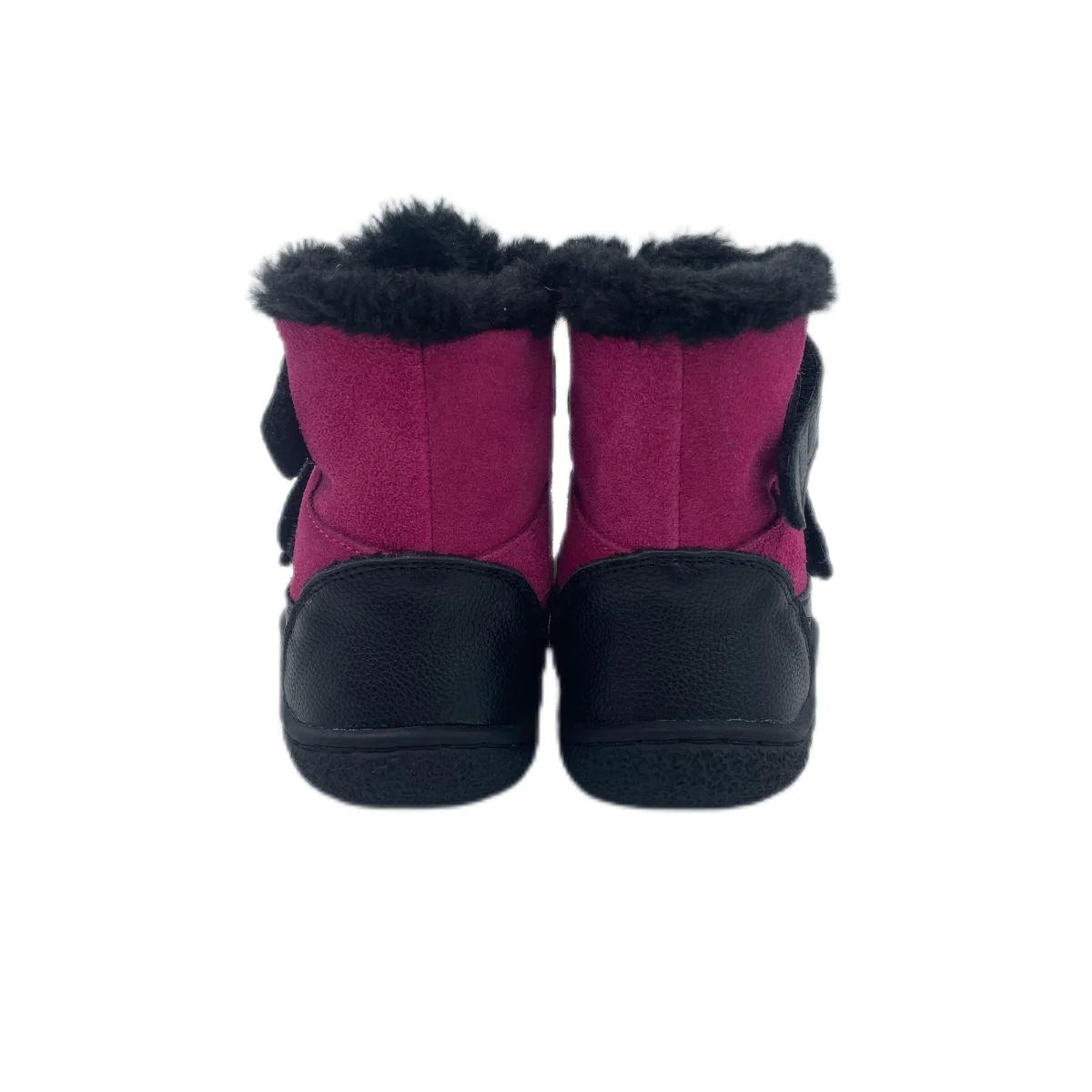 TipsieToes Top Brand Barefoot Genuine Leather Baby Toddler Girl Boy Kids Shoes For Fashion Winter Snow Boots 3 Straps Fur Inside