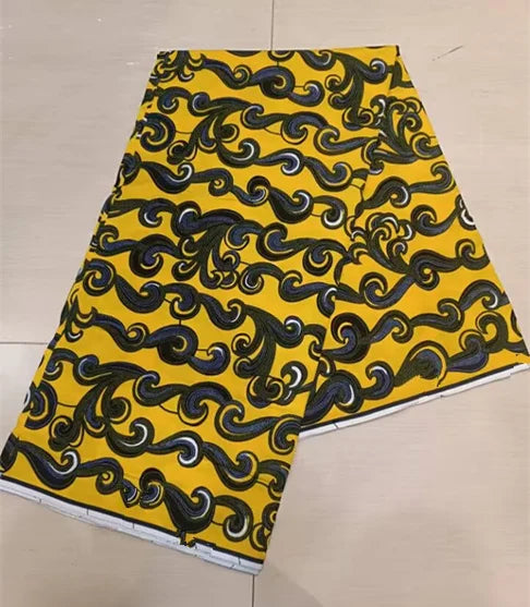 2024 NEW Original Wax High Quality Africain Print Wax Fabric Tissue Wax 100% Cotton 6 yards a pieces for women dress