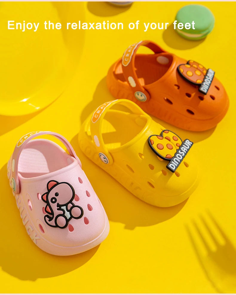 Summer Baby Shoes Sandals for Girls Boy Garden Beach Shoes Mules Baby Girl Cartoon Sandal Infantil for Children's Garden Shoes