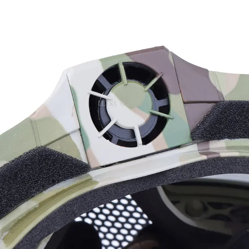 Tactical Full Face Mask Anti-fog Fan Shooting Safety Protective Equipment Hunting Airsoft Paintball Detachable Goggles Masks Set