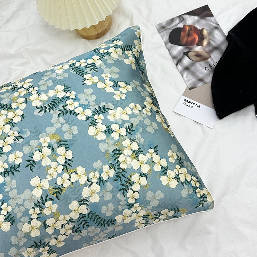 25 Momme Pure Natural Silk Pillow Case Envelope Design Printed Pillow Case Skincare Smooth Single sided Mulberry Silk Pillowcase