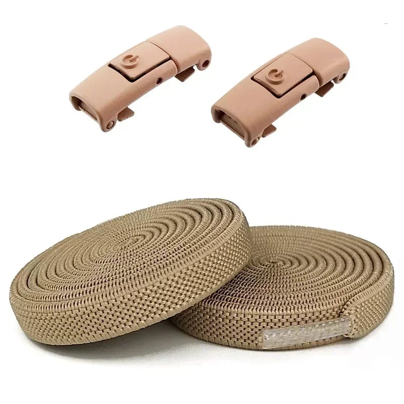 8MM No Tie Shoe Laces Press Lock Shoelaces Without Ties Elastic Laces Sneaker No Tie Shoelaces for Shoe Accessories Lacci Scarpe