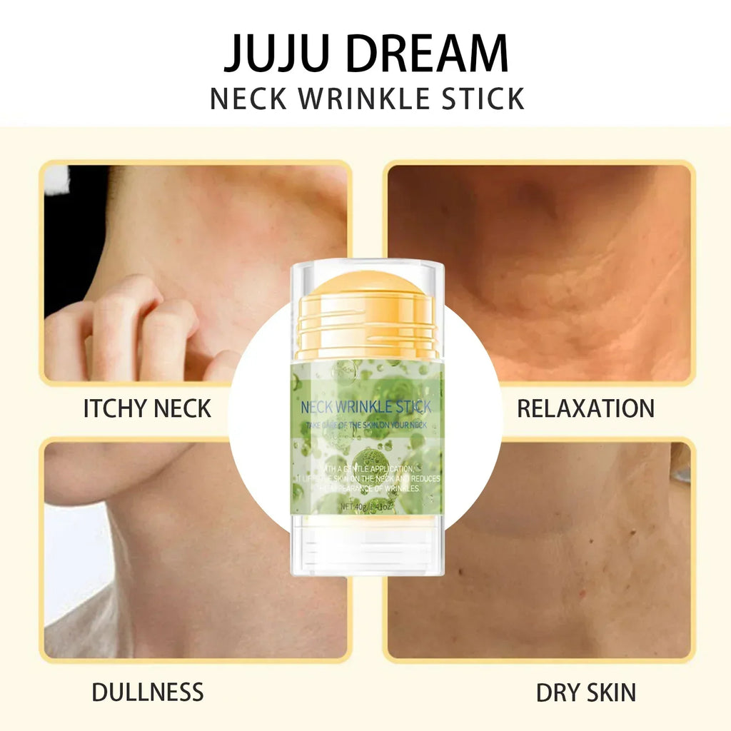 Neck Wrinkle Stick – Neck & Hand Care, Gentle & Low-Irritation, Whitening, DIY Skincare, Certified, Unisex, For All Skin Types