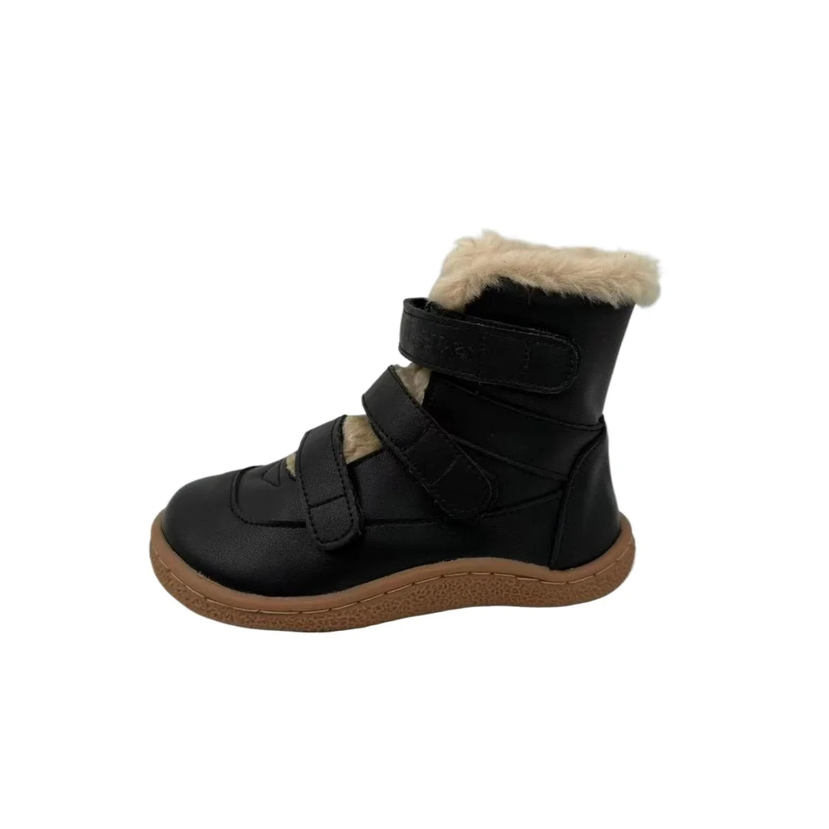 TipsieToes Top Brand Barefoot Genuine Leather Baby Toddler Girl Boy Kids Shoes For Fashion Winter Snow Boots 3 Straps Fur Inside