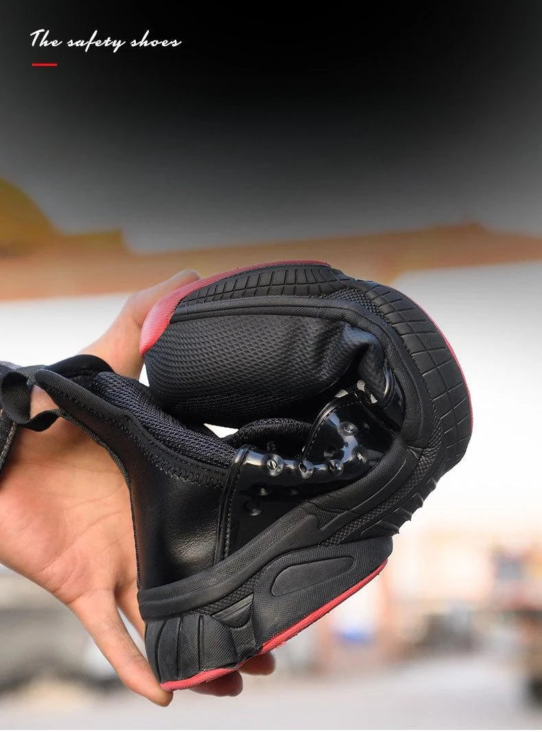 Men's Safety Work Shoes Indestructible Steel Toe Anti-puncture Comfort Protection Boots Outdoor Shoes Four Seasons Men Shoes