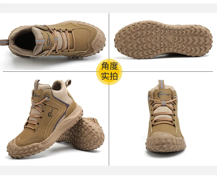 Autumn Winter New Work Safety Boots For Men Designer Work Sneakers Anti-puncture Security Shoes Work Boots Indestructible Shoes
