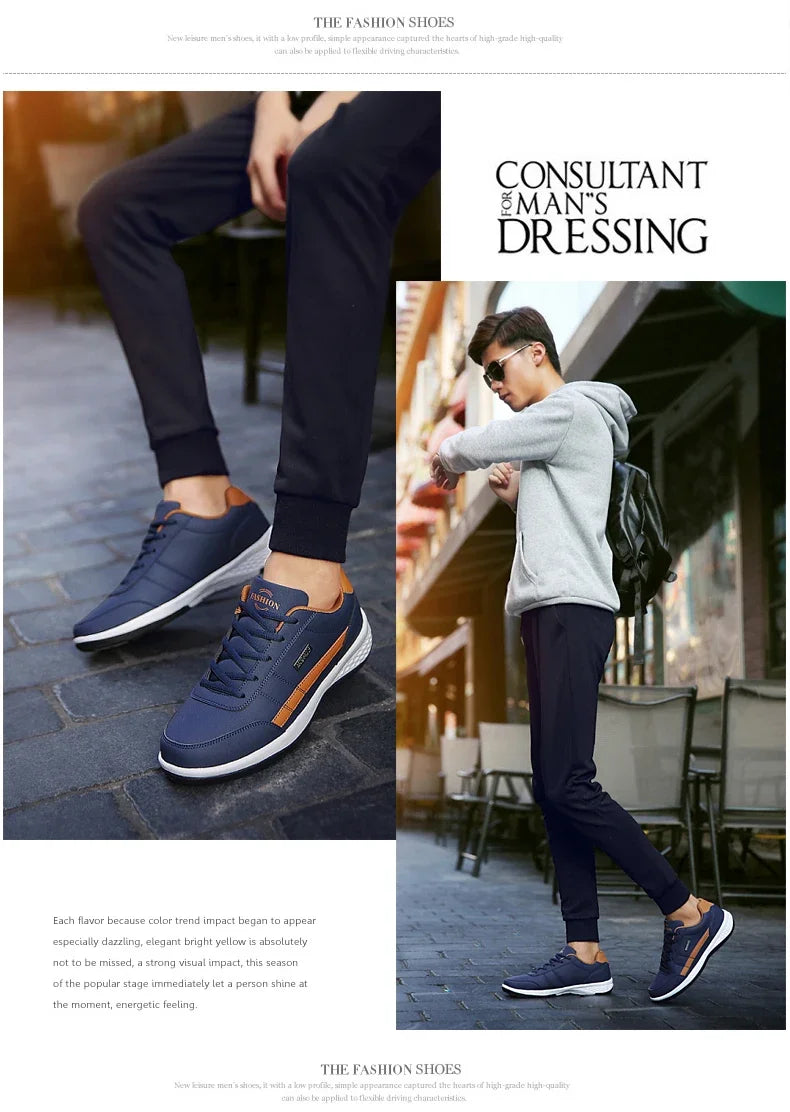 YRZL Men Shoes Sports Sneakers Shoes Non Slip Lightweight Lace Up Leisure Shoe Footwear Tennis Walking Men Shoes Masculino