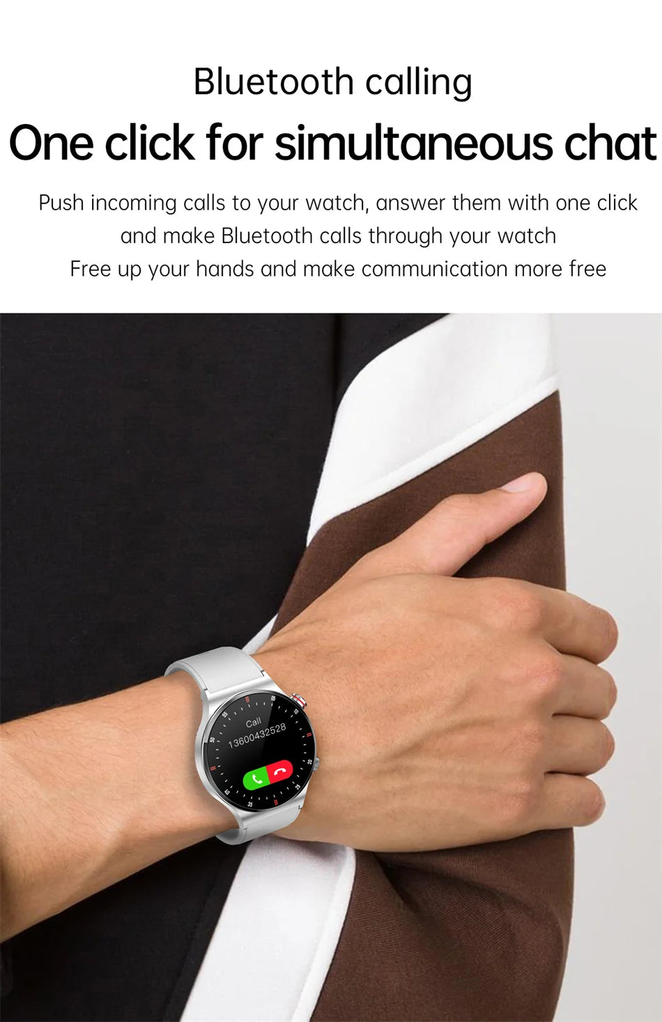 GPS Sports Smartwatch Men Health Monitoring With Heart Rate ECG + PPG 100+ Sports Modes NFC 2026 New Bluetooth Call Smart Watch