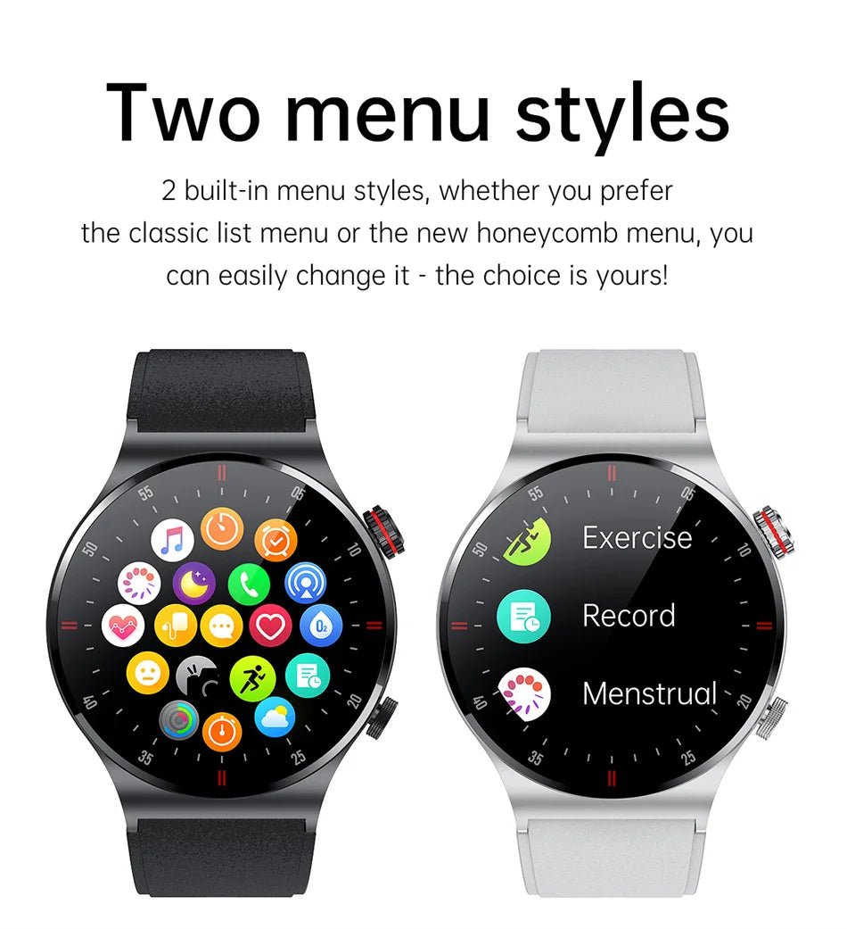 GPS Sports Smartwatch Men Health Monitoring With Heart Rate ECG + PPG 100+ Sports Modes NFC 2026 New Bluetooth Call Smart Watch