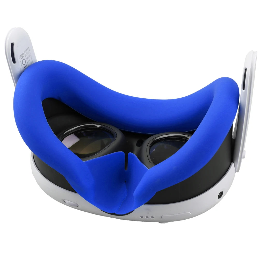 Silicone VR Face Mask For Meta Quest 3 Facial Interface Sweatproof Mask Face Cushion Lightproof Mask Face Cover VR Accessories