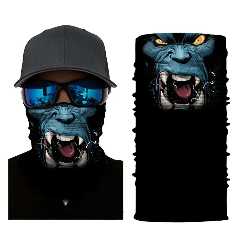 3D Fashion Cycling Face Mask Riding Scarf Breathable Seamless Neck Gaiter Women Bandana Headwear Headband Snood Ski Masks