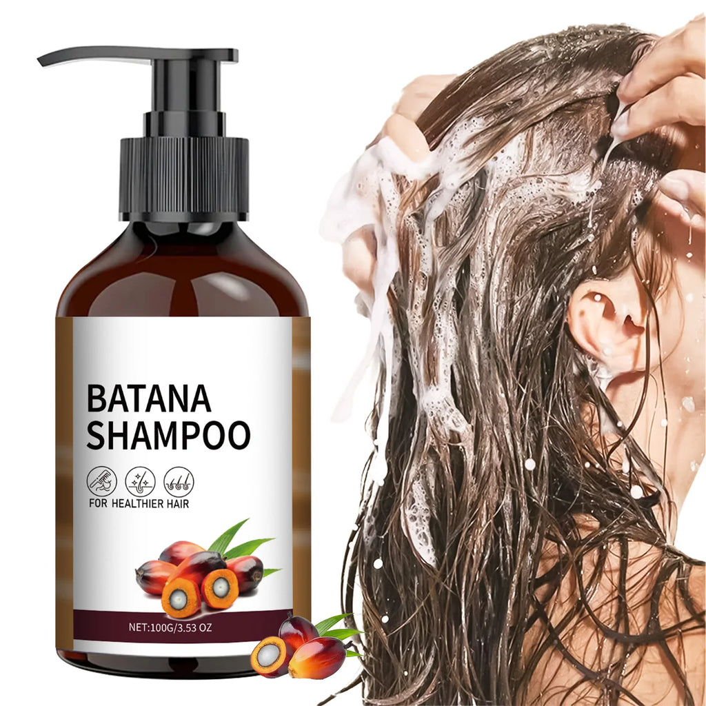 100ML Batana Oil Shampoo Deep Moisturizing Smooth Thick Hair Growth for  Anti Frizz Anti Hair Loss Damaged Hair Keratin Care