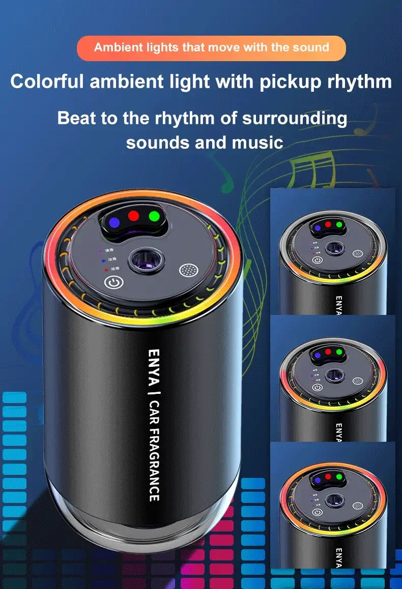 Car Air Freshener RGB Starry Sky Top 3 In 1 Multi-Function Aromatherapy LED Light USB Charger Essential Oil Diffuser Accessories