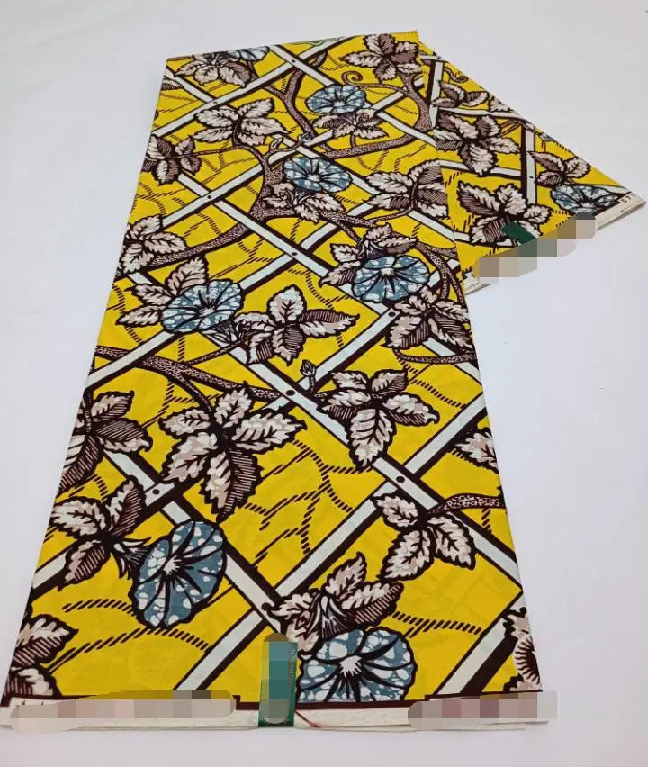 2024 NEW Original Wax High Quality Africain Print Wax Fabric Tissue Wax 100% Cotton 6 yards a pieces for women dress