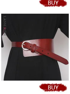 LANMREM Women Temperament Golden Flower Buckle Gold Silver Thread Elastic Waistband Fashionable Matching Skirt Dress 2DB1921