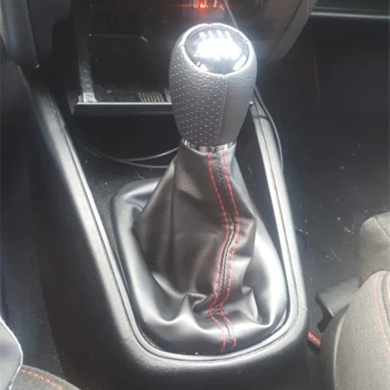 For Seat Leon 1M1 Toledo II MK2 1998-2006 Leather Gear Box Gear Shift Knob Gaitor Boot CoverCar Accessories Replacement Parts