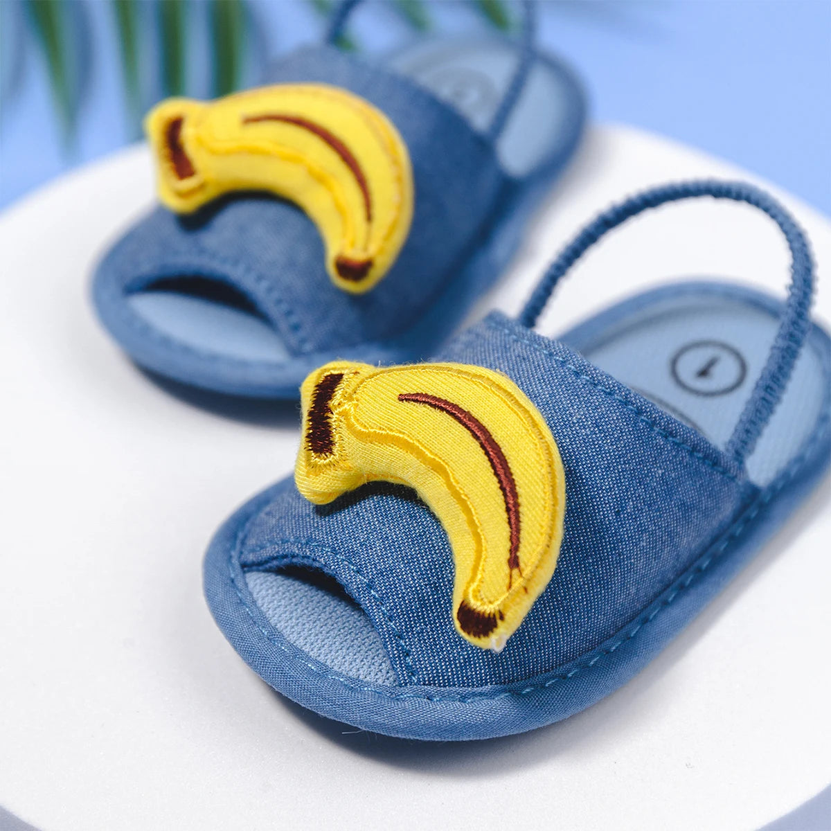 Meckior Summer Sandals Baby Boy Girl Shoes Fluff Baby Girl Slipper Animals Flower Anti-Slip First Walkers Crib Shoes