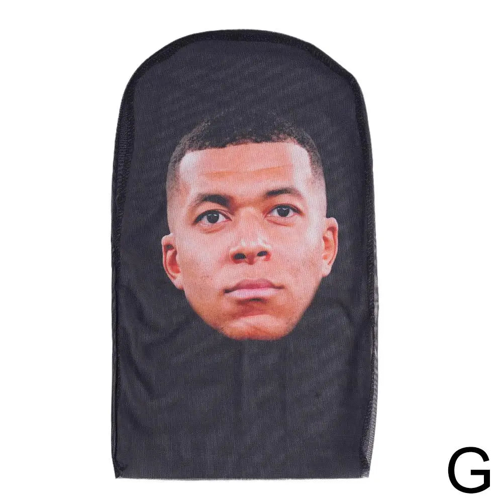 Full Face Mask Celebrity Ball-game Star Face Mask Simulation Kanye Shiesty Mesh Mask For Men Party Supplies Cosplay Props Novel