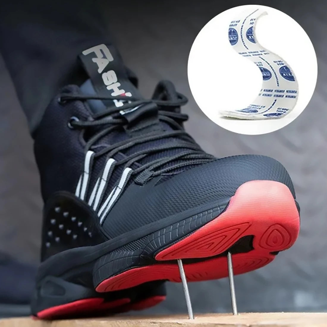 Men's Safety Work Shoes Indestructible Steel Toe Anti-puncture Comfort Protection Boots Outdoor Shoes Four Seasons Men Shoes