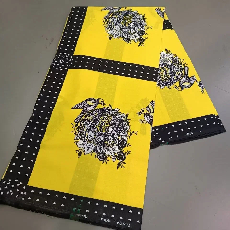 2024 NEW Original Wax High Quality Africain Print Wax Fabric Tissue Wax 100% Cotton 6 yards a pieces for women dress