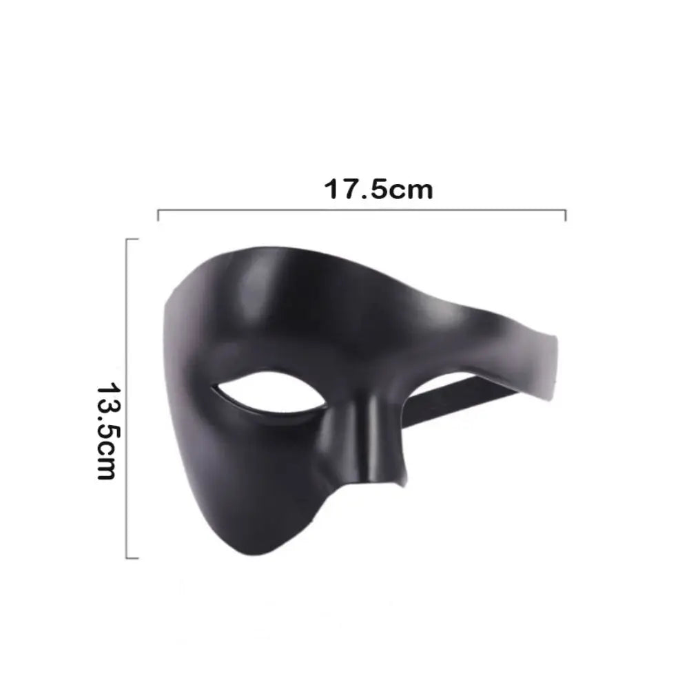 High Quality Plastic Masquerade Cosplay Masks Lightweight Durable Phantom Half Face Mask Thickened Carnival Costume Props