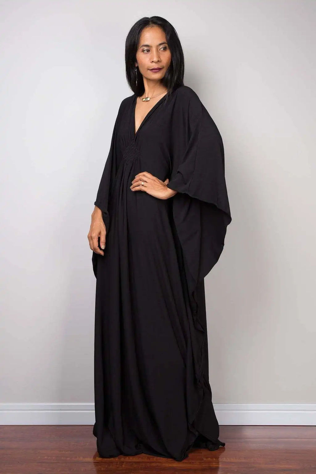 Cover Up Women's Casual Kaftan Plus Size Beach Outfits  Dress Batwing Sleeve Bathing