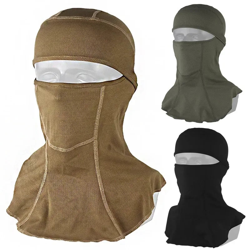 Medieval Style Full Face Mask Knight Headgear Motocross Riding Scarf Airsoft Head Cover Elastic Sunscreen Outdoor Sports Scarfs