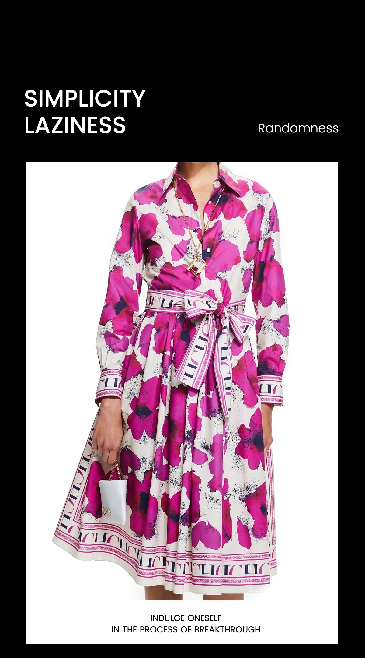 CHCH Women Vintage Print Maxi Dress Elegant Long Sleeves High Split Slim Dresses 2024 New Lady Vocation Vestidos