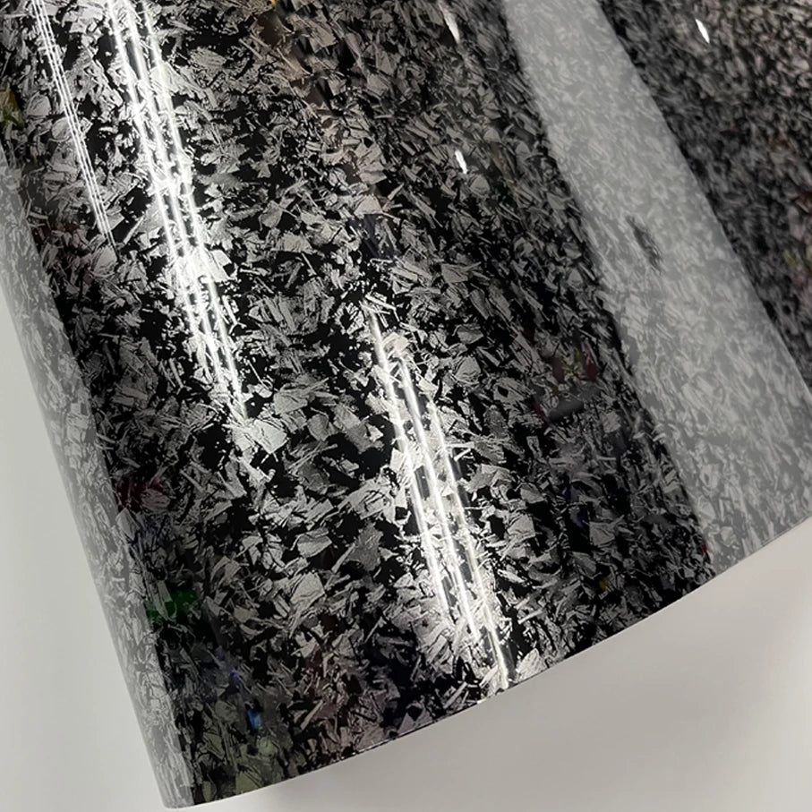 50cm*100cm PET Glossy Carbon Fiber Forged Black blue Red Vinyl Wrap Films Car Motorcycle Self Adhesive Body Film Stickers Auto