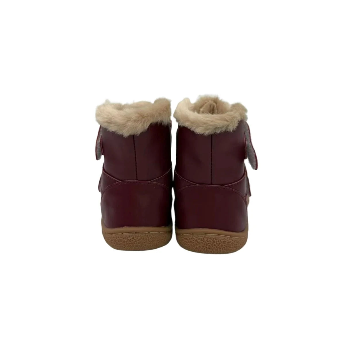 TipsieToes Top Brand Barefoot Genuine Leather Baby Toddler Girl Boy Kids Shoes For Fashion Winter Snow Boots 3 Straps Fur Inside