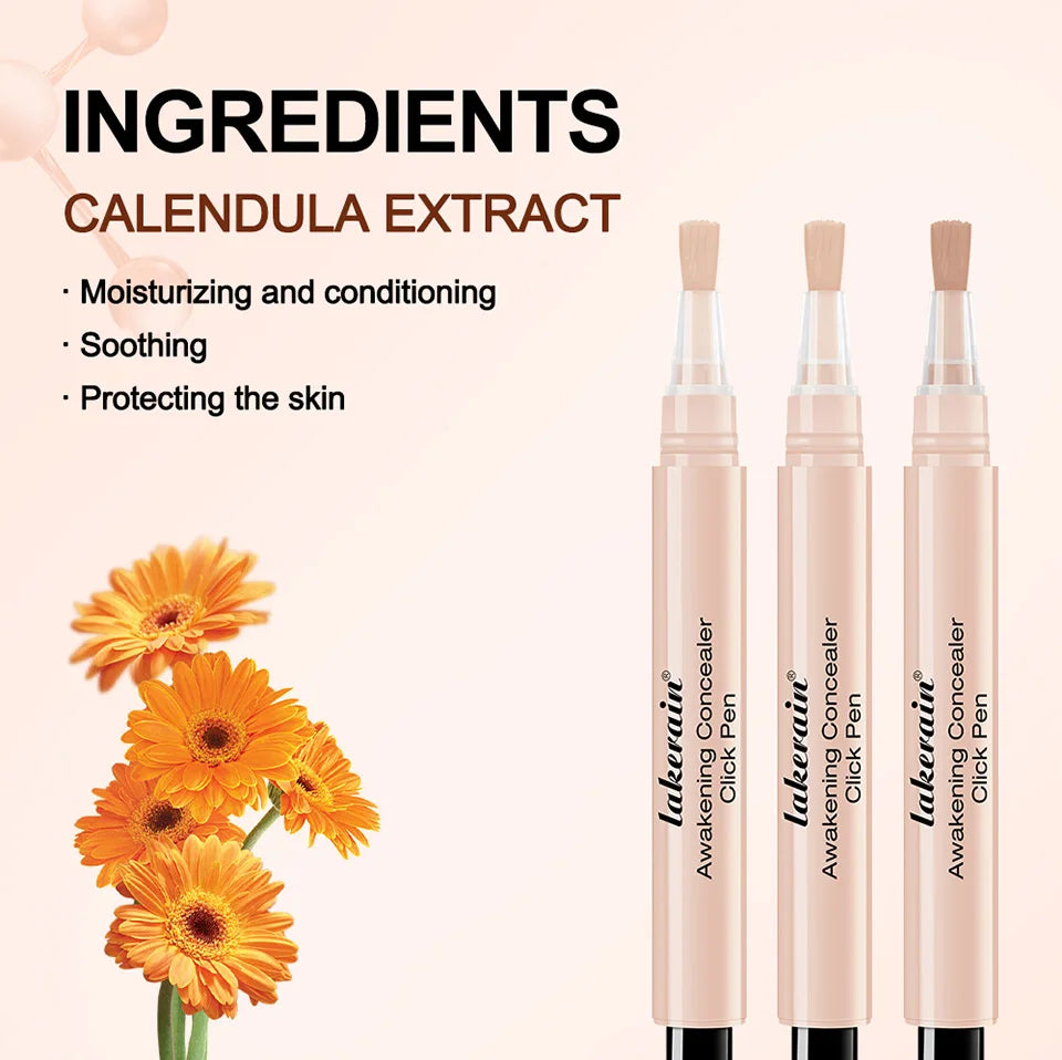 Awakening Concealer Click Pen Brighten， long-lasting ，Hight Coverage Hybrid ，Skincare and Concealer Pen  Makeup