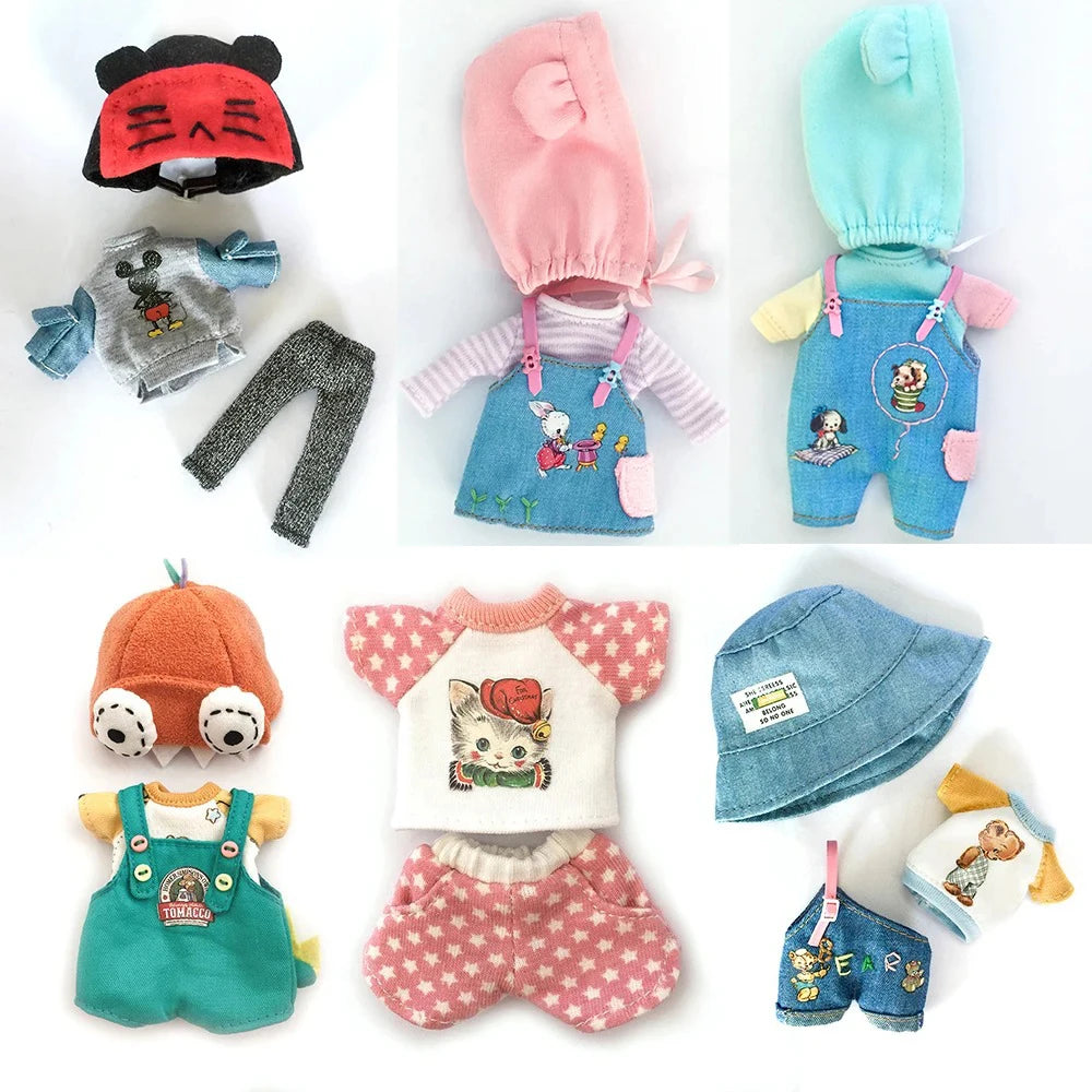 New Ob11 Baby Clothes Obitsu11 Cool Coat Molly Doll Clothes Dress With Hat 1/12bjd Gsc Doll Clothes Accessories For Gsc OB11