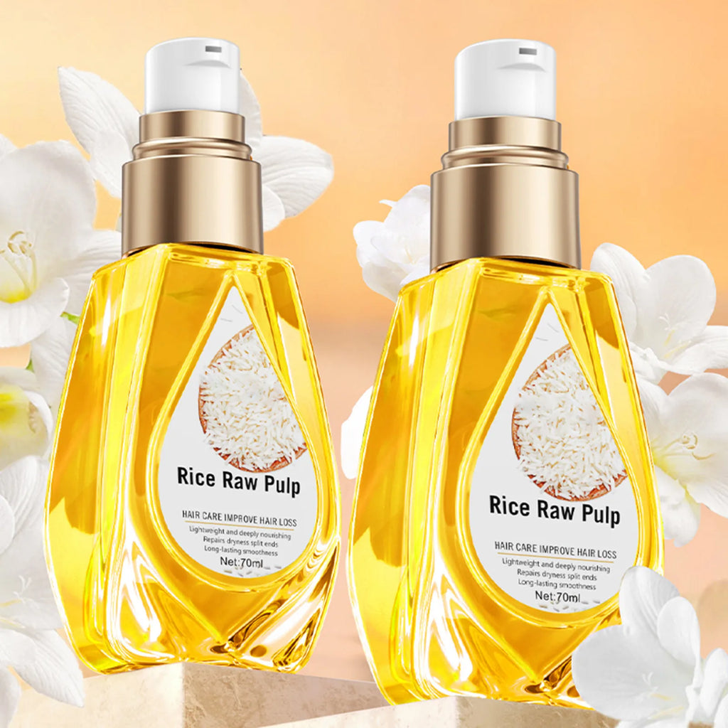70ml Bioaqua Rice Hair Care Essential Oil Hair Growth Oil For Men And Women Hair Growth Oil Hair Care Curly Hair