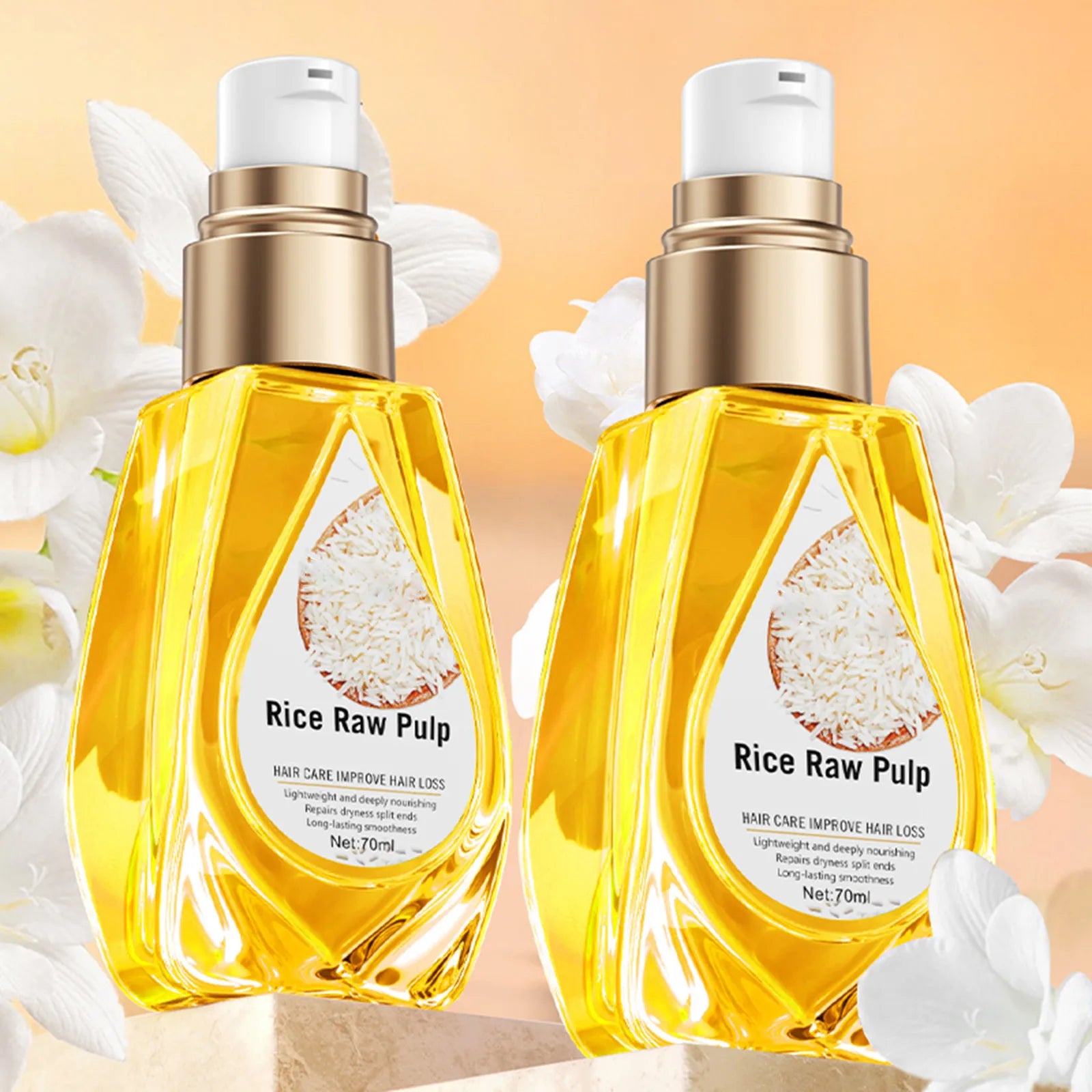 70ml Bioaqua Rice Hair Care Essential Oil Hair Growth Oil For Men And Women Hair Growth Oil Hair Care Curly Hair