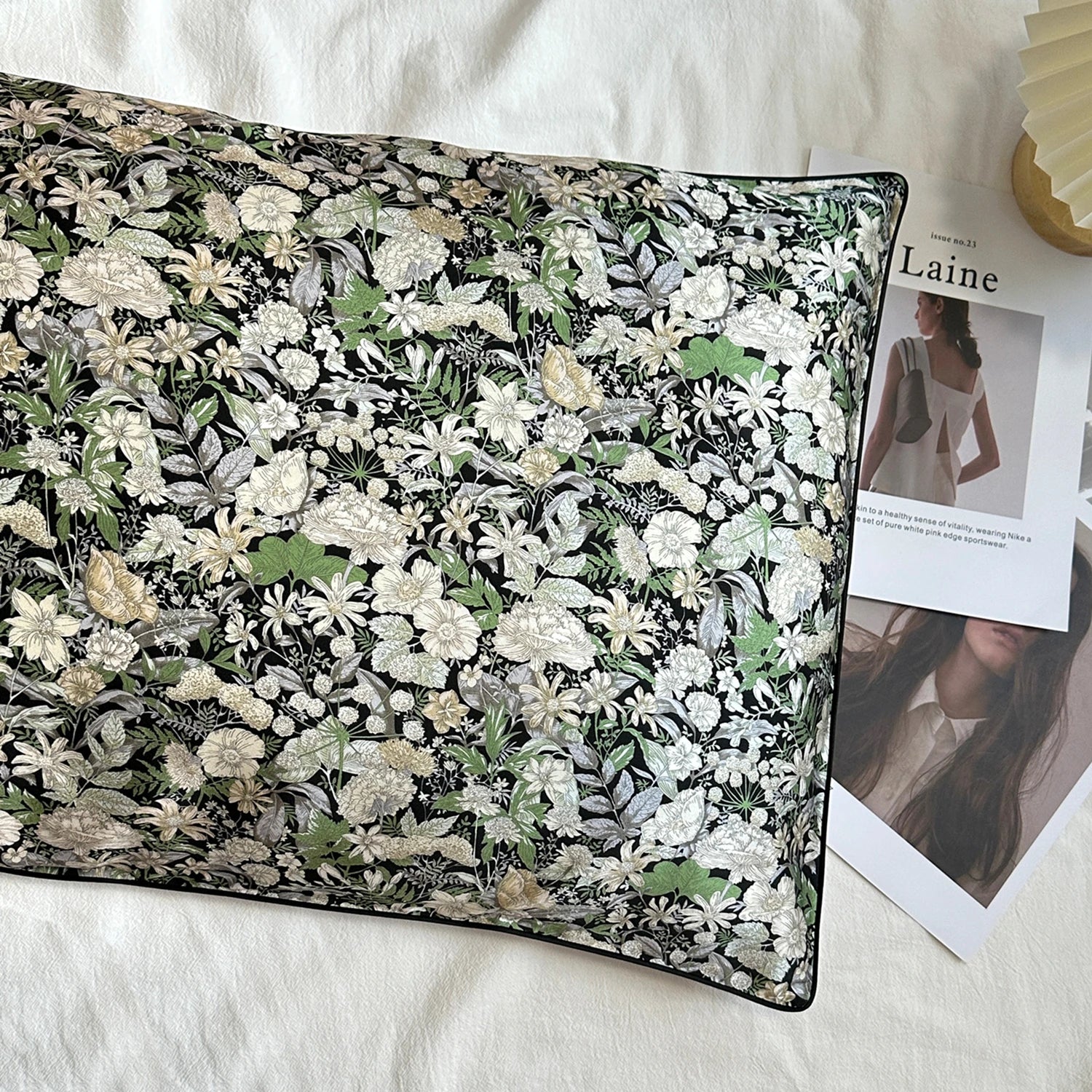 25 Momme Pure Natural Silk Pillow Case Envelope Design Printed Pillow Case Skincare Smooth Single sided Mulberry Silk Pillowcase
