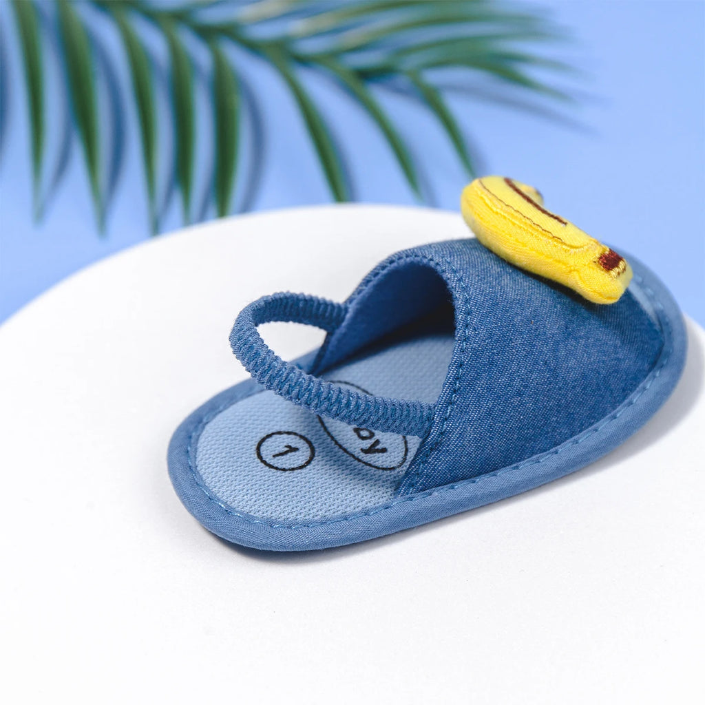 Meckior Summer Sandals Baby Boy Girl Shoes Fluff Baby Girl Slipper Animals Flower Anti-Slip First Walkers Crib Shoes