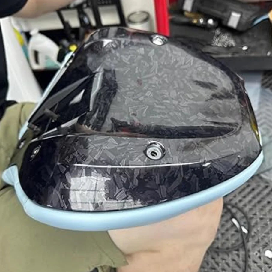 50cm*100cm PET Glossy Carbon Fiber Forged Black blue Red Vinyl Wrap Films Car Motorcycle Self Adhesive Body Film Stickers Auto