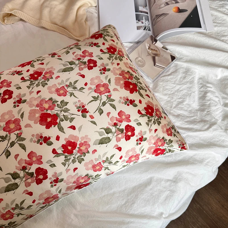 25 Momme Pure Natural Silk Pillow Case Envelope Design Printed Pillow Case Skincare Smooth Single sided Mulberry Silk Pillowcase