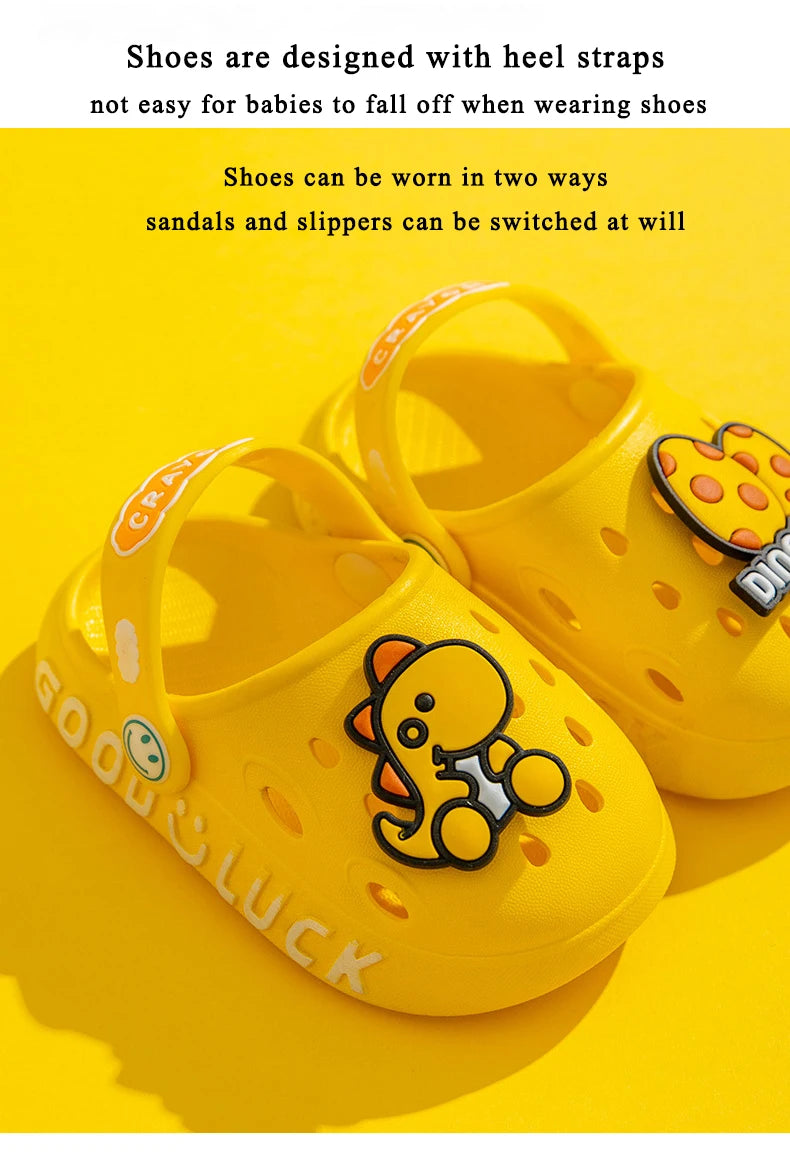 Summer Baby Shoes Sandals for Girls Boy Garden Beach Shoes Mules Baby Girl Cartoon Sandal Infantil for Children's Garden Shoes
