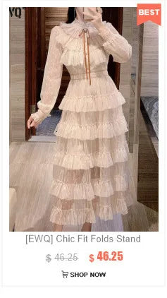 [EWQ] Sweet Women's Denim Dress Patchwork Contrasting Print Design Big Zise Casual Clothing Beautiful Sing Dresses 16O1075