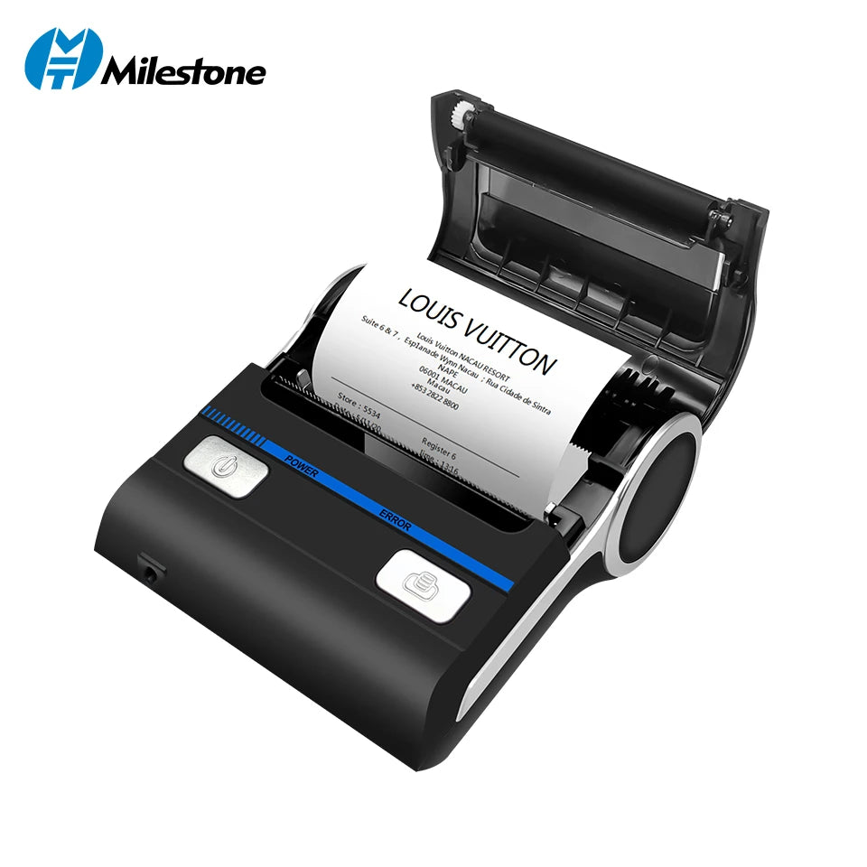 Milestone impresora portátil Cash Register Price Thermal Receipt Printer Impresora Termica Bluethoth кассовый аппарат طابعه Dtf
