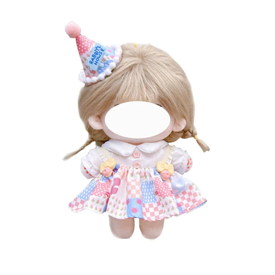 Cute Dres JK Uniform Clothes for 20cm Cotton Plush Cartoon DIY Doll Dress Up Clothing Skirt Suit Socks Toy Accessories Girl Gift