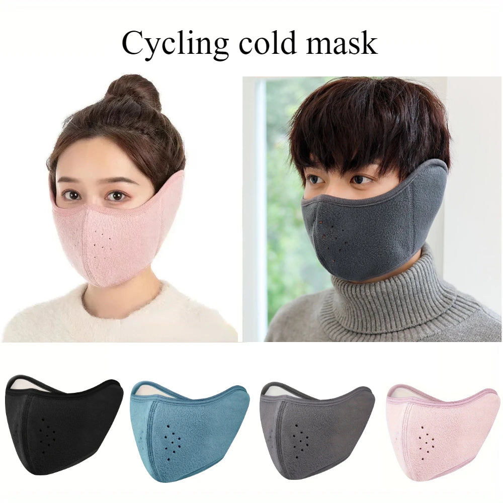 Bicycle Face Mask Outdoor Skiing and Cycling Thermal Windproof Ear Mask Motion Breathable Riding and Cold Proof Mask in Winter